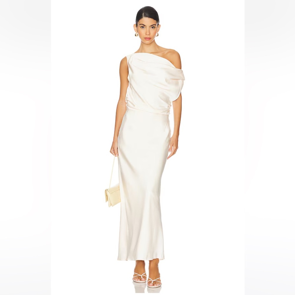 SNDYS Calissa Maxi Dress in Champagne